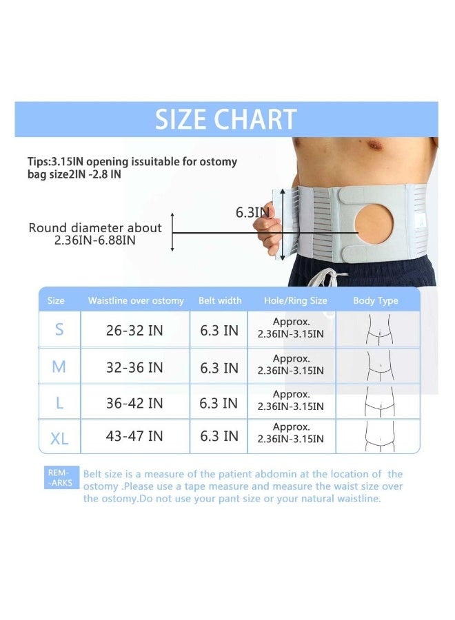 Generic Abdominal Medical ostomy belt, Adjustable Stoma support belt Portable ileostomy colostomy belt, Universal Ostomy belt helps protection ostomy bag, for recovery after any abdominal surgery - Image 3