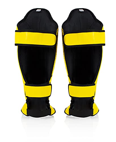 Fairtex SP5 Muay Thai Shin Guards for Men Women Kids Shinguards are Premium Lightweight Durable Extended Protection to Avoid shin splints During Training or Sparring LargeYellow - Image 3