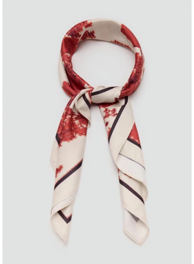 Mango  Floral print scarf for Women | Best Price UAE