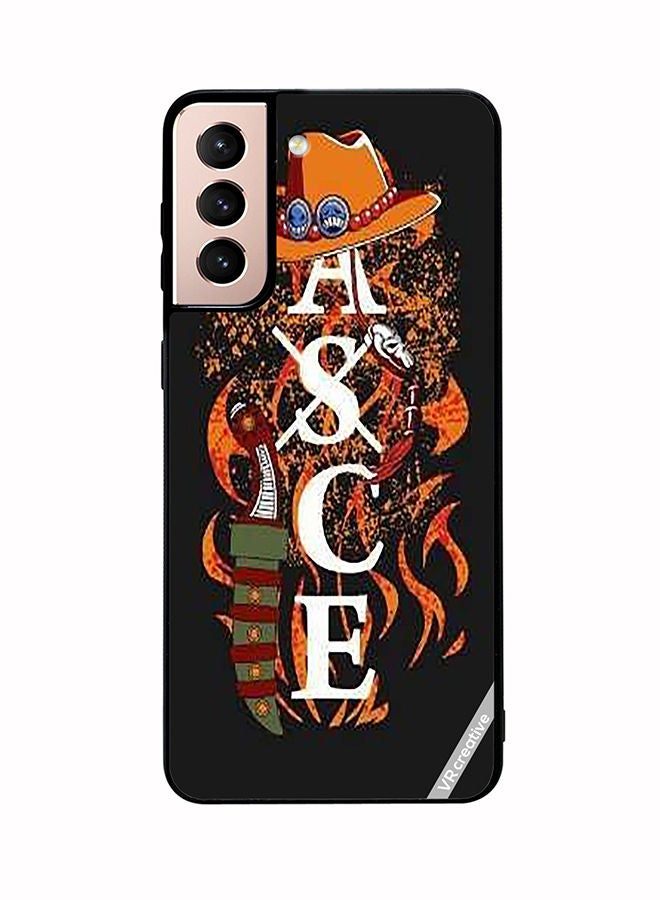 VR CREATIVE غطاء حماية لجهاز سامسونج جالاكسي S21 5G بتصميم فاير فيرست آيس متعدد الألوان - Image 1