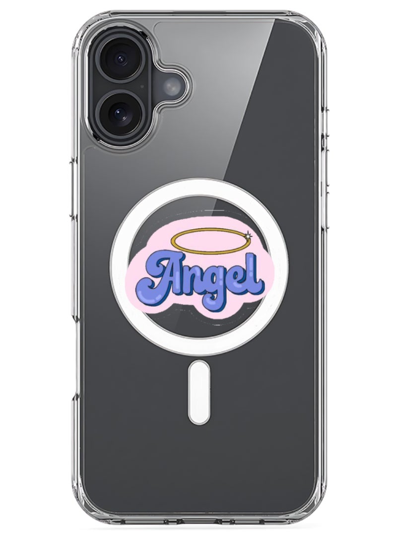 Theodor iPhone 16 Plus Magsafe Magnetic Case for iPhone Compatible with Wireless Charging, Shockproof Phone Bumper Cover - Angel - Image 1