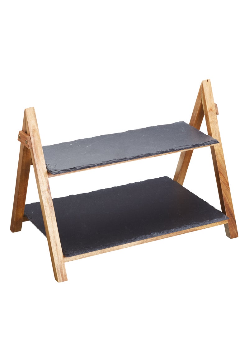 ARTESA Two Tier Serving Stand, 40x25x30cm, Gift Boxed  - Image 1