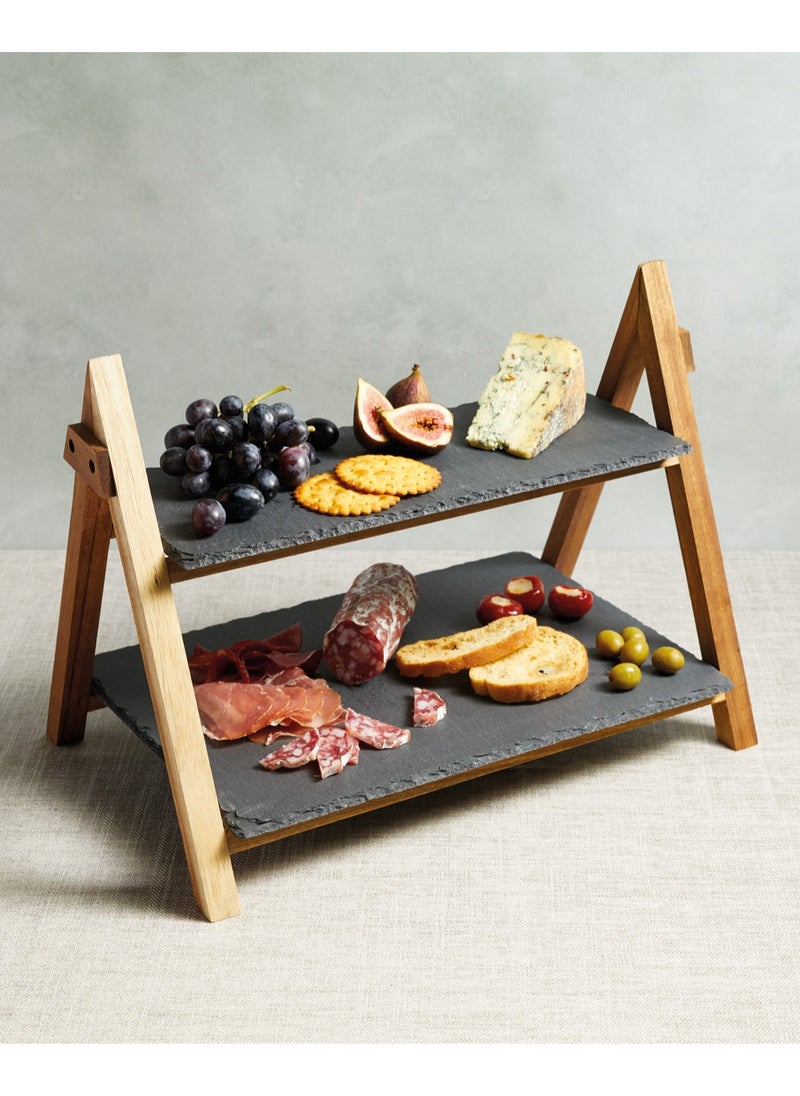 Two Tier Serving Stand, 40x25x30cm, Gift Boxed - pzsku/Z1300499DF963F8E9931BZ/45/_/1741254699/da3dab09-4c6f-4faf-ac2f-0e5e65b3270b