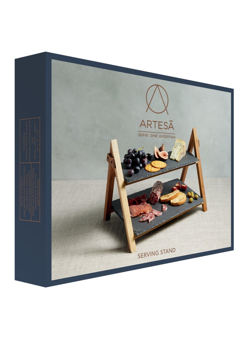 ARTESA Two Tier Serving Stand, 40x25x30cm, Gift Boxed  - Image 5