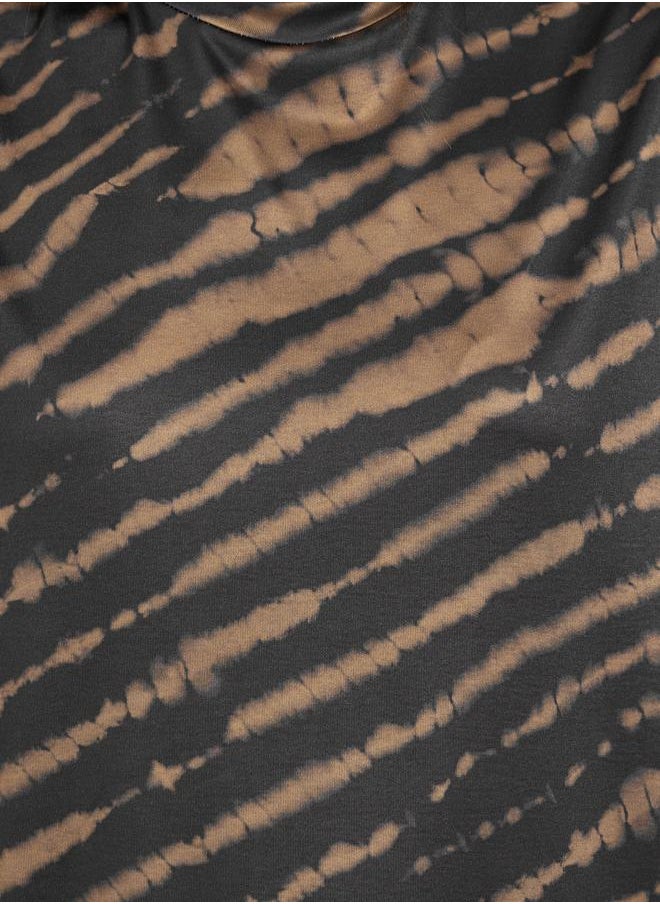 Styli - Animal Print Round Neck Short Sleeves T-Shirt - Image 1