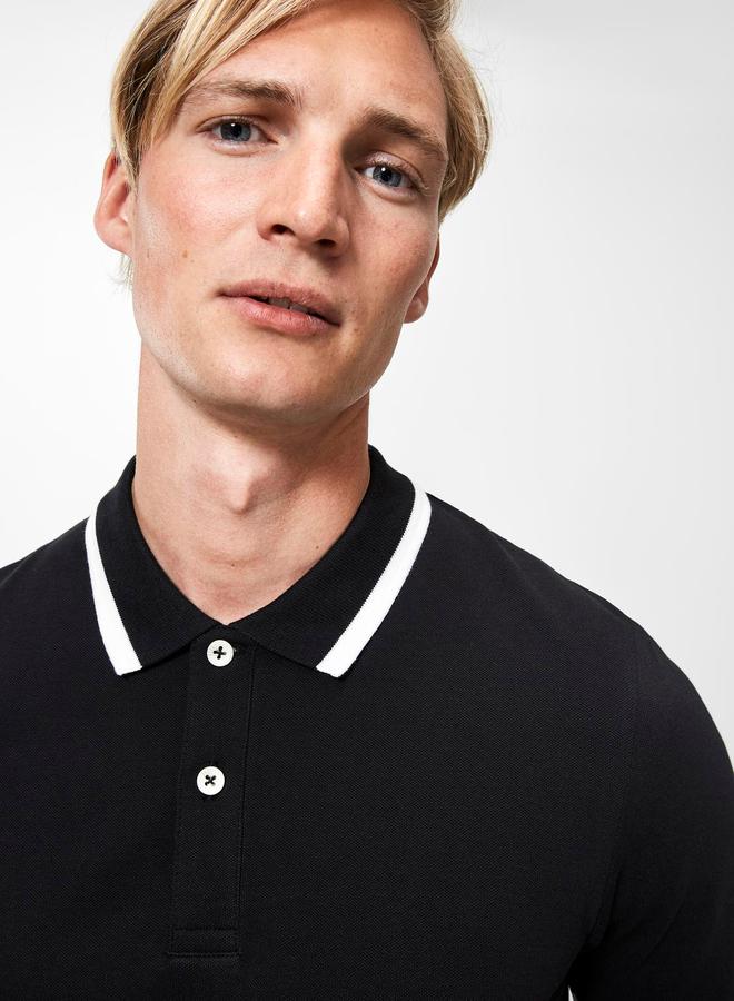 برودكت بولو أساسي بتفاصيل شريط متباين - Image 2