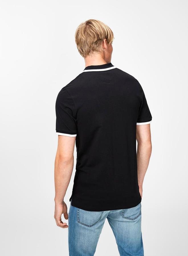 برودكت بولو أساسي بتفاصيل شريط متباين - Image 3