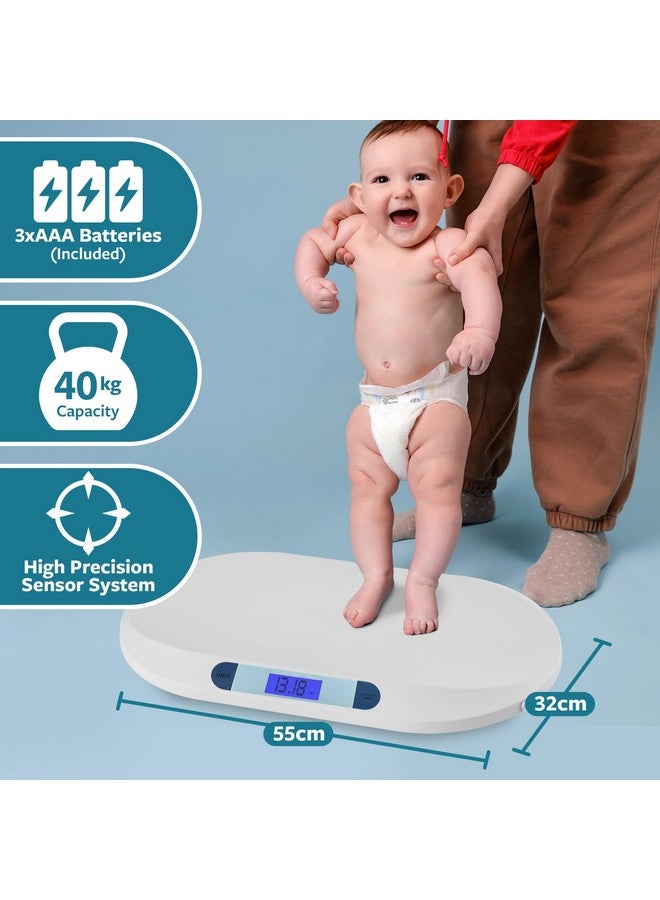 Smart Weigh Digital Baby Scale Infant Scale for Weighing Pet Scale for Puppy and Cat Accurate Digital Scale in Pounds Ounces Kilograms Holds Up to 44 Lbs Multi-Function with Hold Function - Image 2