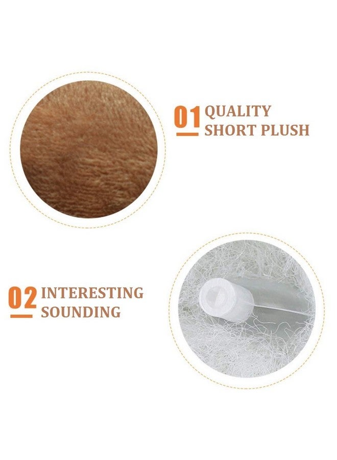 CheeseandU 2Pack Pet Dog Squeak Toy Funny Face Expression Plush Poop Shape Stuffing Squeaking Puppy Playtoy for Small Dogs Puppy - Image 2