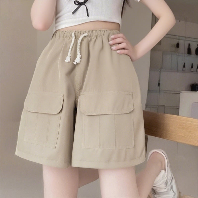 New Women''s Shorts 2025 Summer Thin Casual Versatile Quarter Pants with Large Pockets for Beach Sports - Image 4