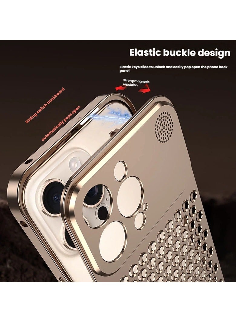 general iPhone16promax Aluminium Case Precise Fit Solid Protection Fresh Emission Efficient Heat Dissipation - Image 2