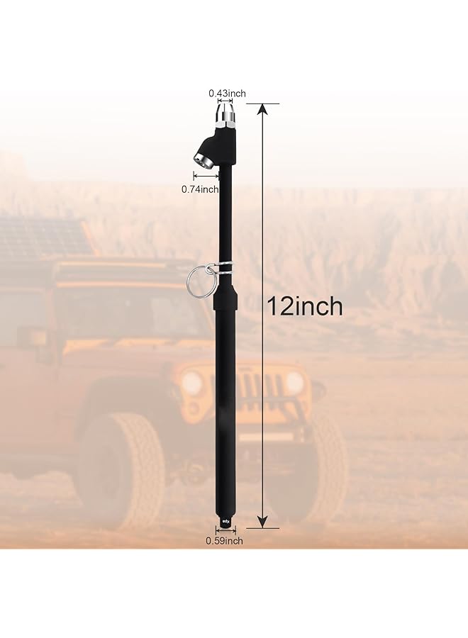 KASTWAVE Heavy Duty Tire Pressure Gauge, Straight-On Dual Head Air Pressure Gauge, 10-150Psi 100-1000Kpa Tire Air Gauge, Non-Slip Handle And Extended Tube For Semi Truck Car Rv Van（2 Pack） - Image 5