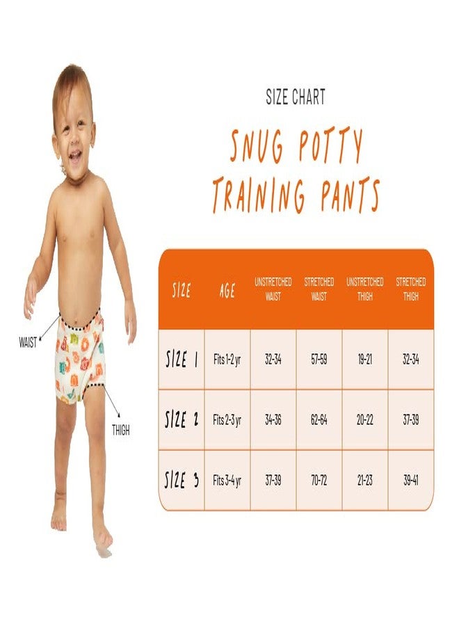 SNUGKINS سراويل تدريب الأطفال على استخدام المرحاض من سناجكنز للجنسين (عبوة من قطعة واحدة) (SK5-ALP-BOT-CMR-PARENT_حكايات رياض الأطفال_متعددة الألوان_3 سنوات - 4 سنوات) - Image 4