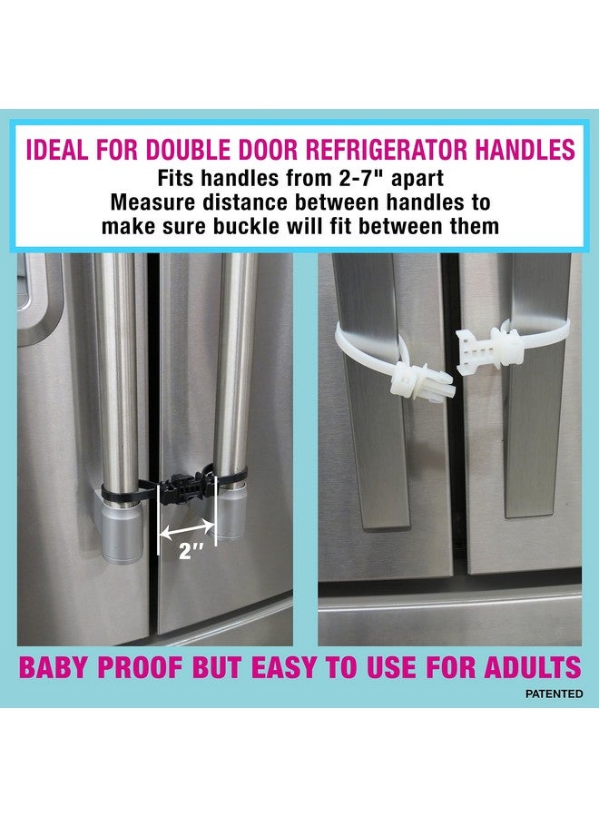 Kiscords Baby Safety Cabinet Locks for Handles Child Safety Cabinet Latches for Home Safety Strap for Baby Proofing Cabinets Kitchen Door RV No Drill No Screw No Adhesive /4 Pack (Black) - Image 5