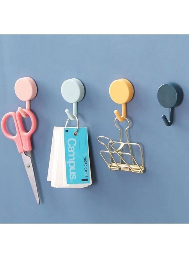 20 pcs Adhesive Hooks Cute Utility Hooks, Key Hooks for Wall Decorative, for Hanging Hat, Towel, Key, Towel Hook Wall Mount for Home, Kitchen, Bathroom, Office(Mixed colors ) - Image 3