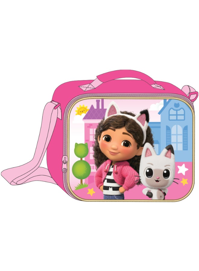 Gabby's Dollhouse Gabby's Dollhouse 5 in 1 Value Pack (16" Trolley Bag with Lunch Box, Lunch bag, Water Bottle and Pencil Case) - Image 2