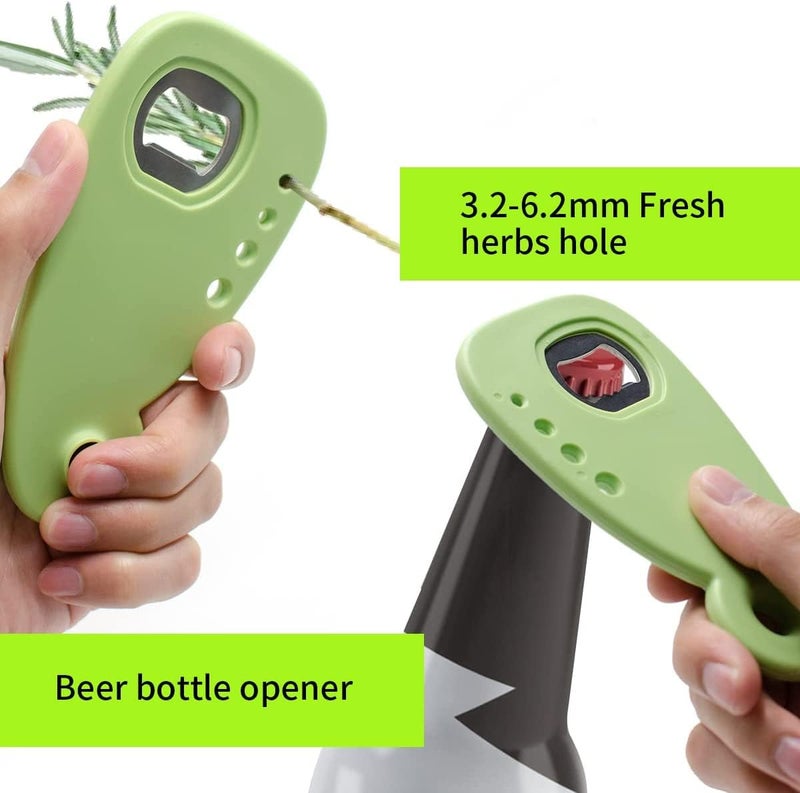 Nathgra 6 Pieces Kitchen Gadgets Set Space Saving Cooking Tools Accessories Fruit Vegetable Peeler Cheese Chocolate Grater Pizza Cutter Garlic Grinder Vanilla Cutter Bottle Opener - Image 5
