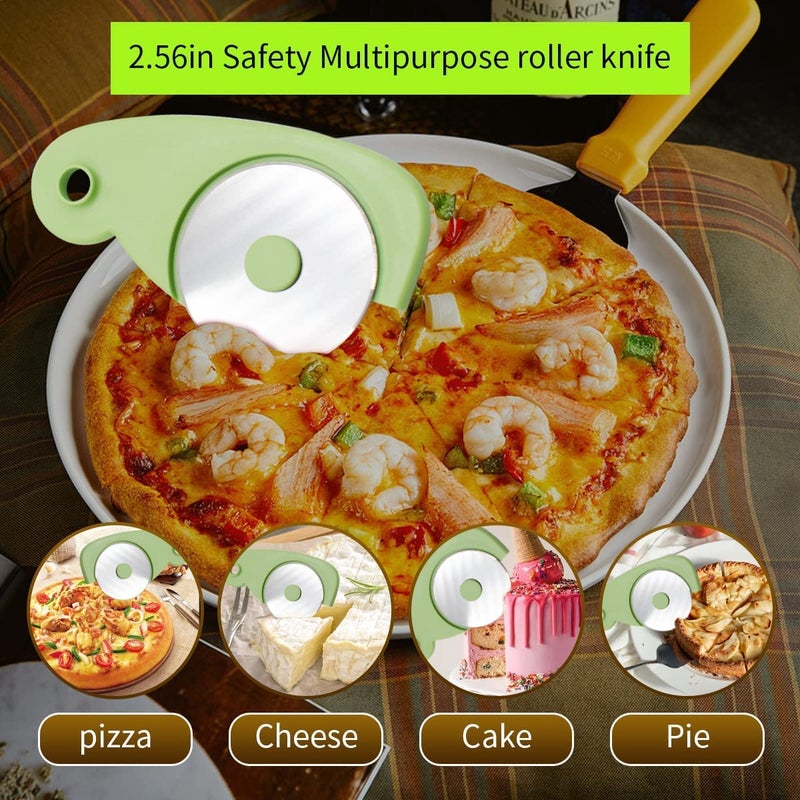 Nathgra 6 Pieces Kitchen Gadgets Set Space Saving Cooking Tools Accessories Fruit Vegetable Peeler Cheese Chocolate Grater Pizza Cutter Garlic Grinder Vanilla Cutter Bottle Opener - Image 2