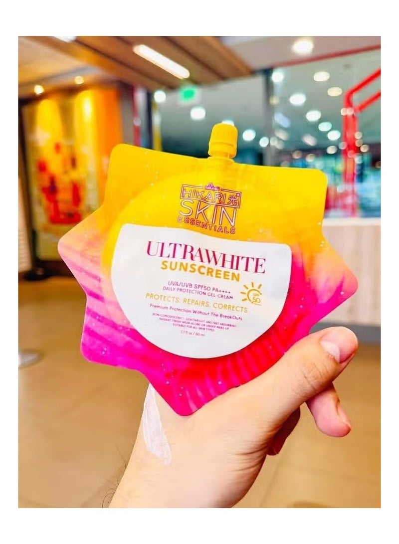 هيكاري واقي شمس هيكاري ألترا وايت بعامل حماية SPF50 PA++++ سعة 50 مل - Image 2