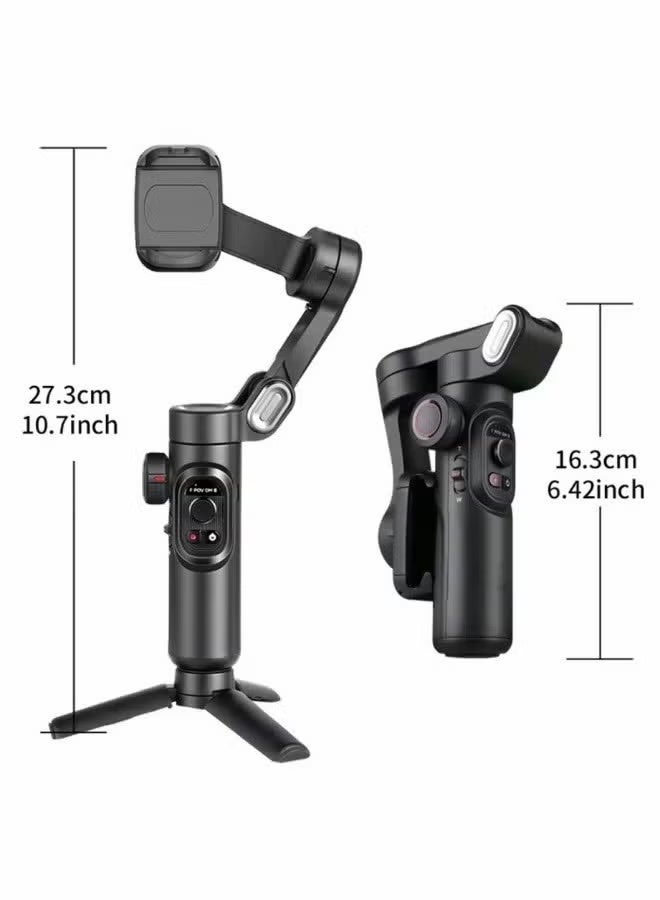 اوتشوان هاتف تثبيت النظام 3-Axis هاتف ذكيّ مطوي لـ iPhone Gimble with Focus Wheel TikTok يوتيوب Vlog Stabiliser لـ iPhone & Android - Image 4