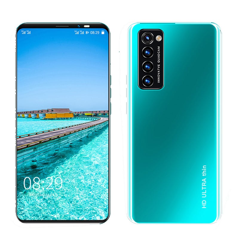 Generic (Unbranded) 5.8 Inch Rino4 Pro Smart Phone Facial Recognition HD MTK6580 Quad Core 512MB RAM 4GB ROM 4800Mah Android 10.0 Green UK Plug - Image 1