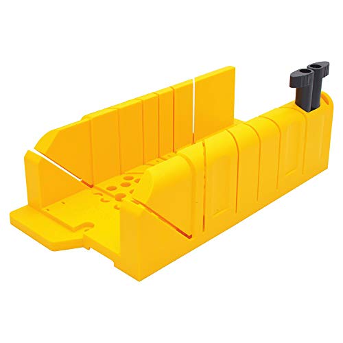 Stanley 1-20-112 Saw Storage Miter Box of plastic, Black - Image 1