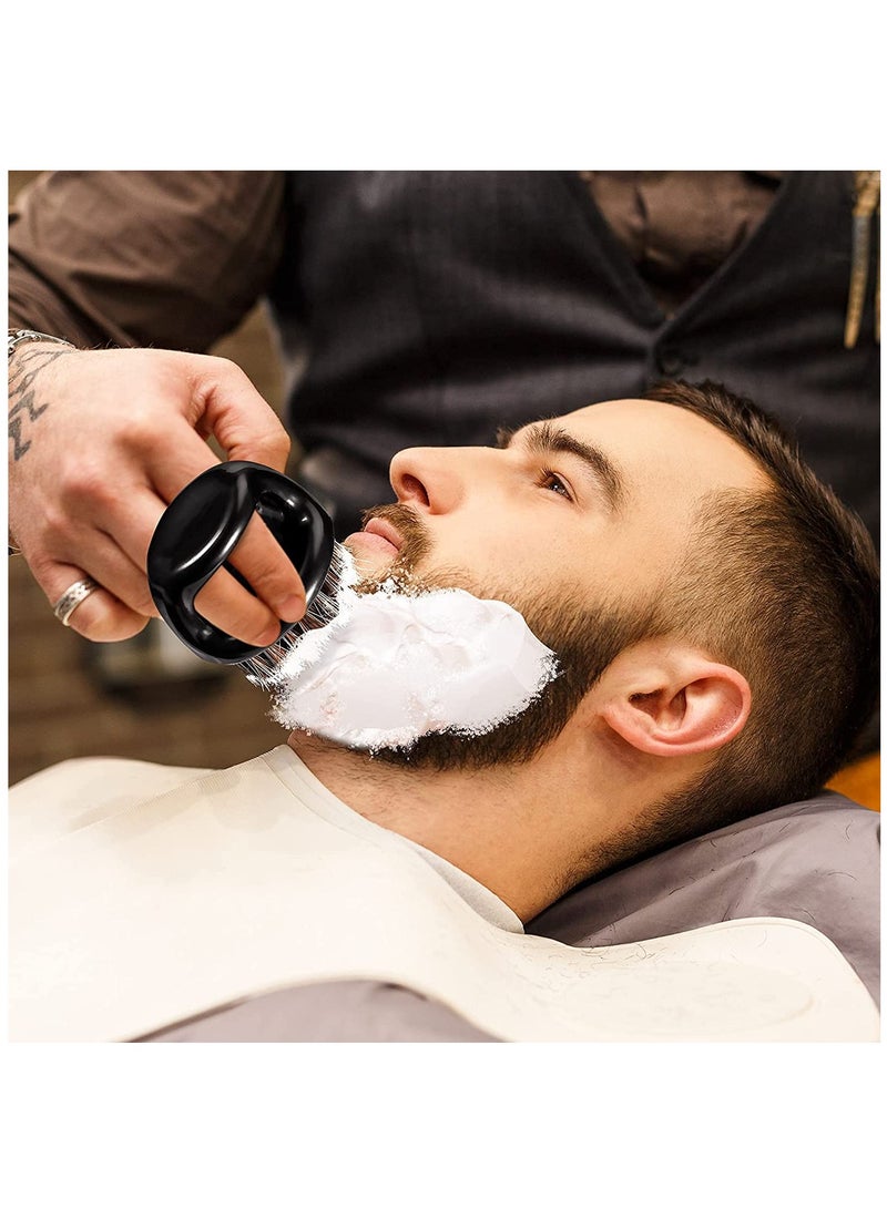 KASTWAVE Knuckle Brush Brushes Fade Brush Barber Knuckle Beard Brush for Men Finger Brush Barber Face Brush Knuckle Neck Brush Soft Bristles Mustache Brush Barber Hair Brush Beard Sweep Beard Styling(4 Pieces) - Image 5