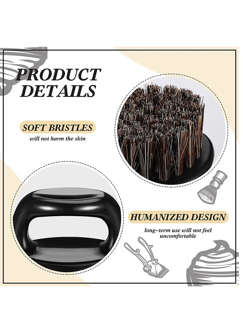 KASTWAVE Knuckle Brush Brushes Fade Brush Barber Knuckle Beard Brush for Men Finger Brush Barber Face Brush Knuckle Neck Brush Soft Bristles Mustache Brush Barber Hair Brush Beard Sweep Beard Styling(4 Pieces) - Image 3