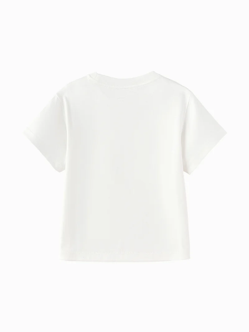 بالابالا Toddler Boys Round v-neck short-sleeved T-shirt