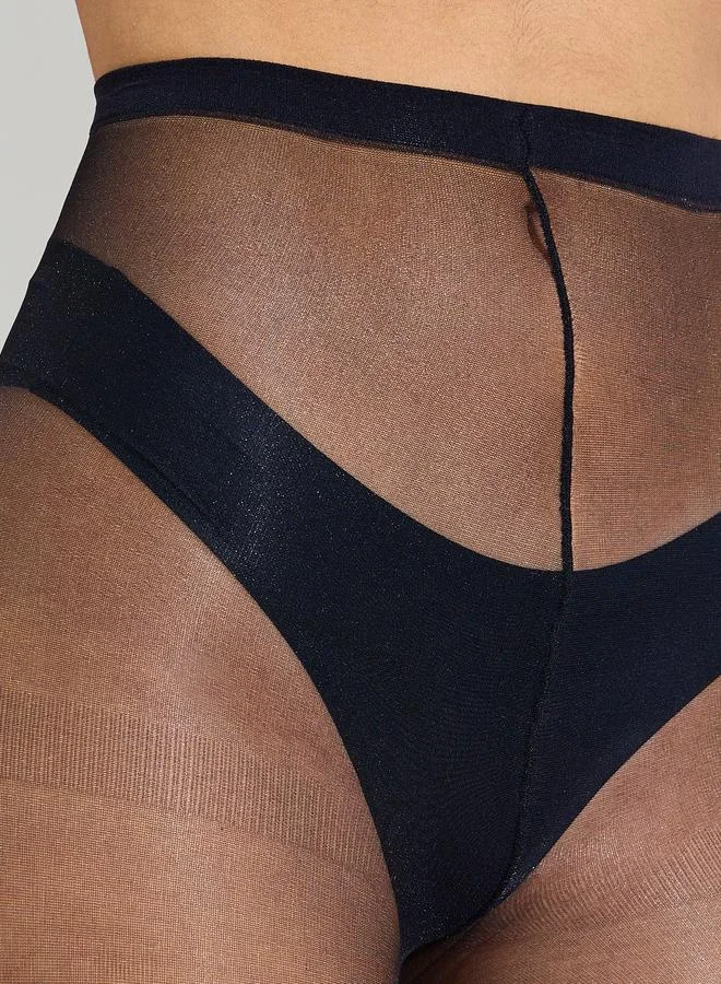 ستايلي Black Side Mesh Stockings