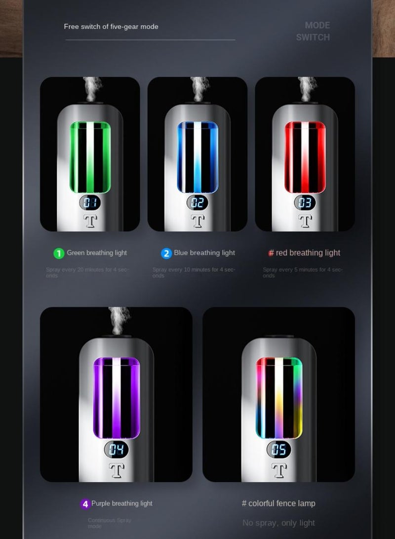 Al Kanzi 45ml Essential Oil Diffuser, Air Perfuming Device, Aroma Diffuser with 5 Colour LED Lights, Suitable for Living Rooms, Toilets, And Offices - Image 4