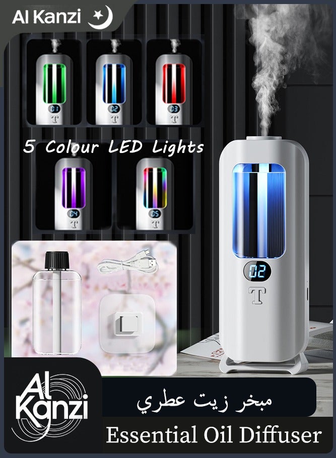Al Kanzi 45ml Essential Oil Diffuser, Air Perfuming Device, Aroma Diffuser with 5 Colour LED Lights, Suitable for Living Rooms, Toilets, And Offices - Image 1