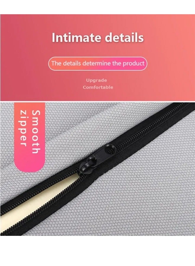 Ergonomic Lumbar Support Cushion, Memory Foam Back Support for Car Seat Office Chair Gaming Chair, Backrest  with Adjustable Straps(Black) - Image 5