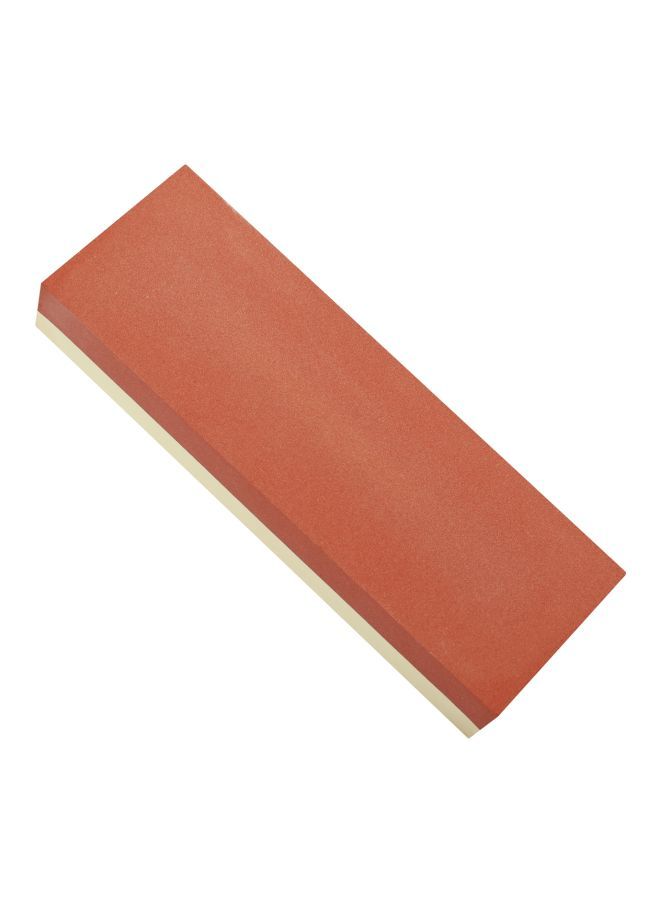 NIBEMINENT Professional Whetstone Cut Sharpening Stone Red/Beige 19x4x7cm  - Image 4