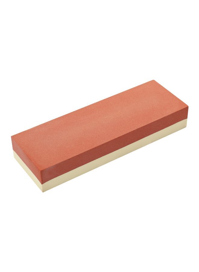 NIBEMINENT Professional Whetstone Cut Sharpening Stone Red/Beige 19x4x7cm  - Image 3