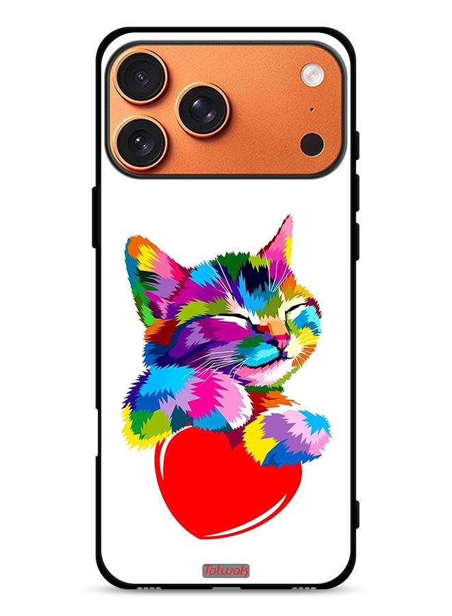 Tolwak Apple iPhone 17 Pro Max Protective Case Cover Colourful Kitten - Image 1