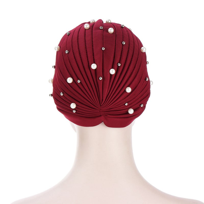 Ethnic Print Sleep Cap Women Hair Care Cap Satin - Image 3