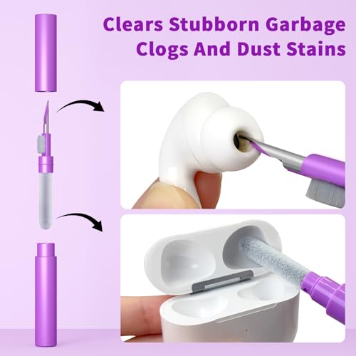 Midukit Cleaner Kit for Airpod, Earbud Cleaning Putty, Cleaning Kit Compatible with Airpods iPhone, fits Earbud Phone Ear Wax Dirt, Cleaning with Putty, Cleaning Pen, Microfiber Cleaning Cloth & Brushes - Image 3