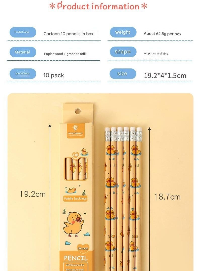 Generic HB Hexagonal Pencil, Student Anti Slip 10 Pieces/Box - Image 3