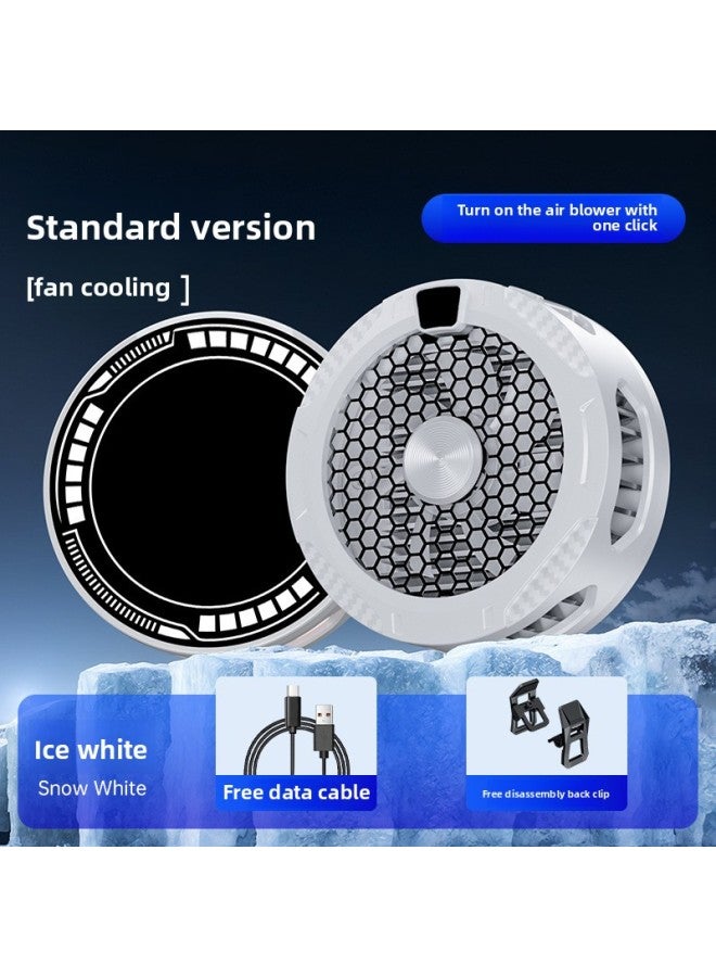 Mobile Phone Radiator Cooling Artifact Semiconductor Refrigeration Ultra-quiet Game Third-gear Magnetic Attraction Electric Competition Live Broadcast-Colour:Sr09 Radiator-standard Style-three Gears - Image 1