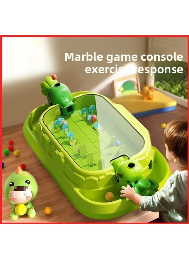 Generic - Children Playing Marbles Game Parent-child Interaction Playing Marbles Puzzle Coordination Focus Toy Gift 3 To 6 Years Old-Color:Family Interactive Exercises To Improve Children’s Educational And Hands-on Abilities-Specification:Ultra Armor Double Battle Station Comes With 2 Launchers (20 Marbles) - Image 1