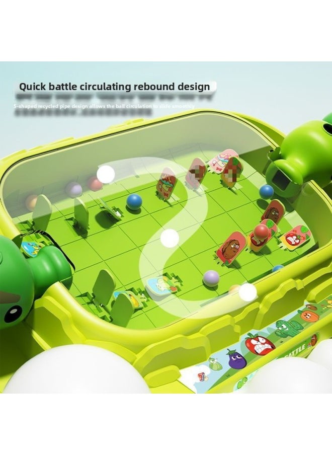 Generic - Children Playing Marbles Game Parent-child Interaction Playing Marbles Puzzle Coordination Focus Toy Gift 3 To 6 Years Old-Color:Family Interactive Exercises To Improve Children’s Educational And Hands-on Abilities-Specification:Ultra Armor Double Battle Station Comes With 2 Launchers (20 Marbles) - Image 1