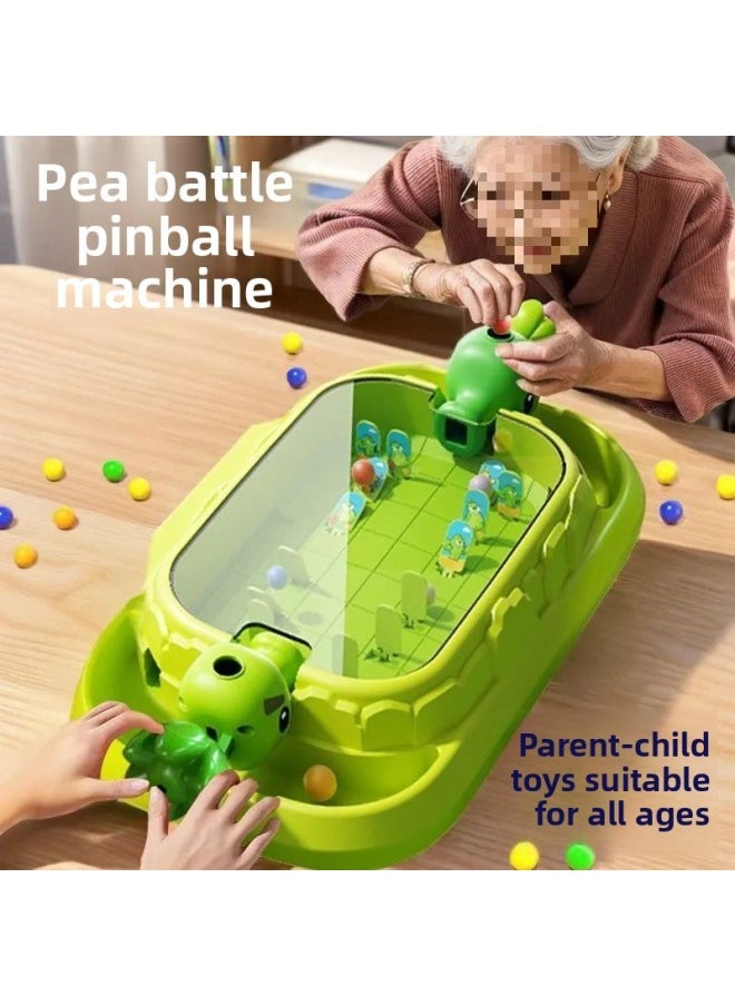 Generic - Children Playing Marbles Game Parent-child Interaction Playing Marbles Puzzle Coordination Focus Toy Gift 3 To 6 Years Old-Color:Family Interactive Exercises To Improve Children’s Educational And Hands-on Abilities-Specification:Ultra Armor Double Battle Station Comes With 2 Launchers (20 Marbles) - Image 1
