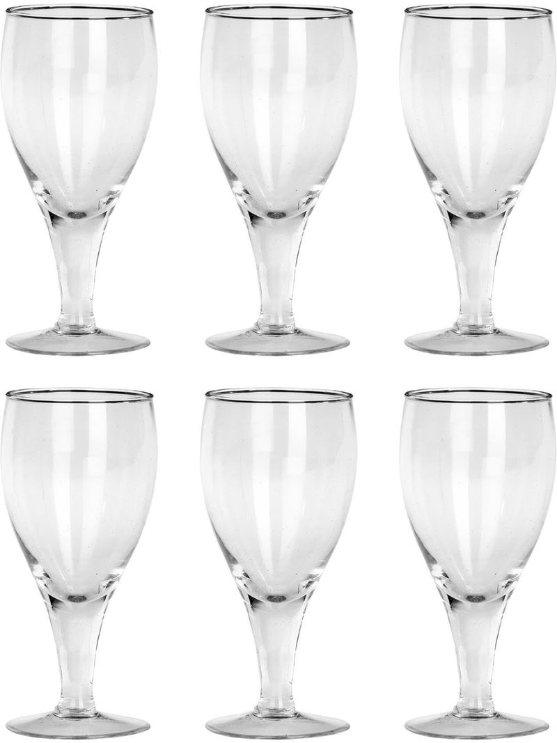 Somil Beautiful Wine Glasses for Memorable Moments 180 ml Capacity Pack of 6 Size 135 X 6 X 6 Cm - Image 1