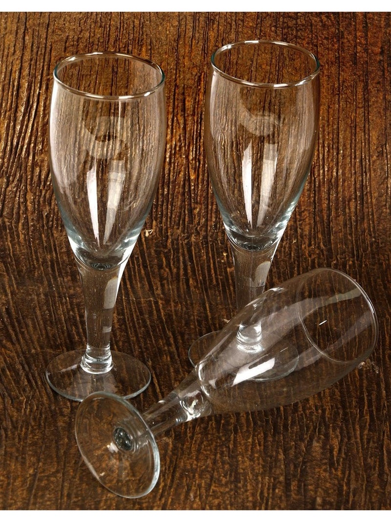 Somil Beautiful Wine Glasses for Memorable Moments 180 ml Capacity Pack of 6 Size 135 X 6 X 6 Cm - Image 5