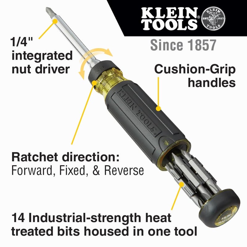 Klein Tools 80066 Precision Driver Kit with Multi-Bit Screwdriver and All-in-One Repair Tool Kit with 39 Bits for Apple Products, 2-Piece - Image 3