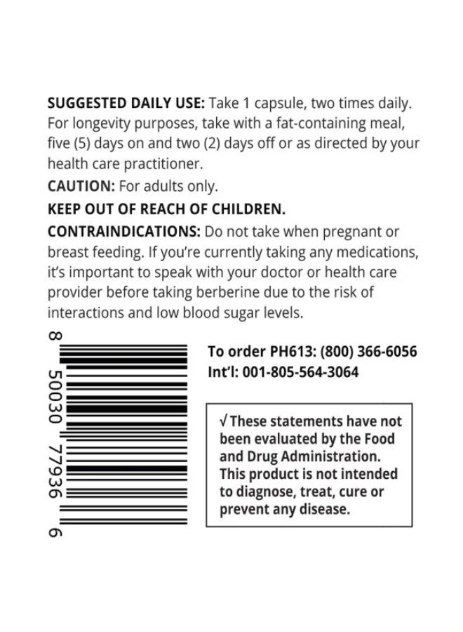 ProHealth Berberine Pro 600mg 60caps - ProHealth - Image 2