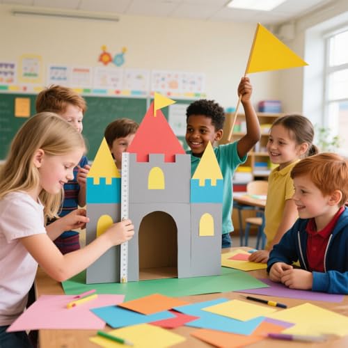 Koogel 40Sheets Colored Cardstock, 30 Assorted Colors Construction Paper Printer Paper, 65 lb/180 GSM Card Stock for Printing, DIY Card Making, Craft Supplies for Kids, School Supplies - Image 5