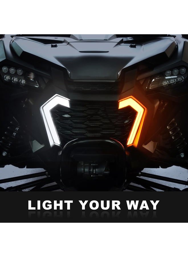 SAUTVS LED Turn Signal Fang Lights for Honda Talon 1000, Front Grille Accent Lights Signature Lights Grill Lamps for Honda Talon 1000R 1000X 1000X-4 2022-2024 Accessories(2PCS) - Image 2