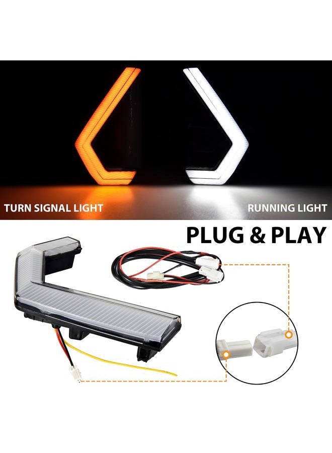 SAUTVS LED Turn Signal Fang Lights for Honda Talon 1000, Front Grille Accent Lights Signature Lights Grill Lamps for Honda Talon 1000R 1000X 1000X-4 2022-2024 Accessories(2PCS) - Image 4